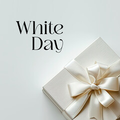 White Day Themed Elegant Gift Box