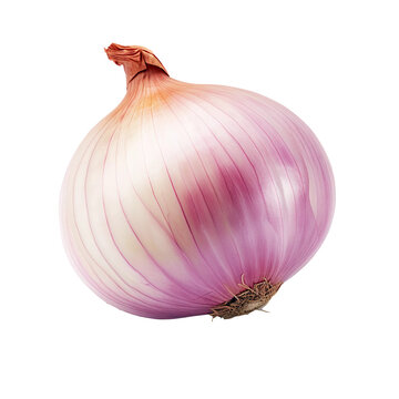 Onion vegetable isolated on transparent background. Generative ai design art.