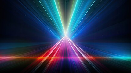 Prism rainbow light overlay. Generative AI