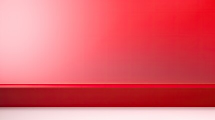 Obraz premium Red gradient studio background. Generative AI