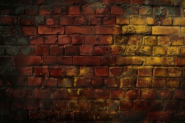 brick wall with white brick pattern