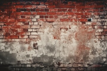 brick wall with white brick pattern