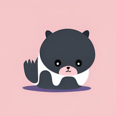 Naklejka premium cute animals Generative AI