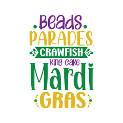 Fototapeta premium Mardi Gras SVG 