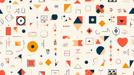 seamless pattern with shapes