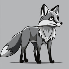 Forest animal cute fox cartoon illustration vector 10 eps