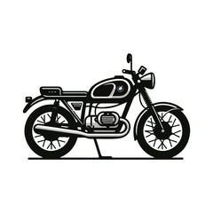 Classic motorcycle icon 