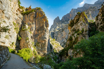 Ruta del Cares in Picos de Europa National Park, Spain	