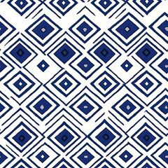 Blue and White Square Pattern