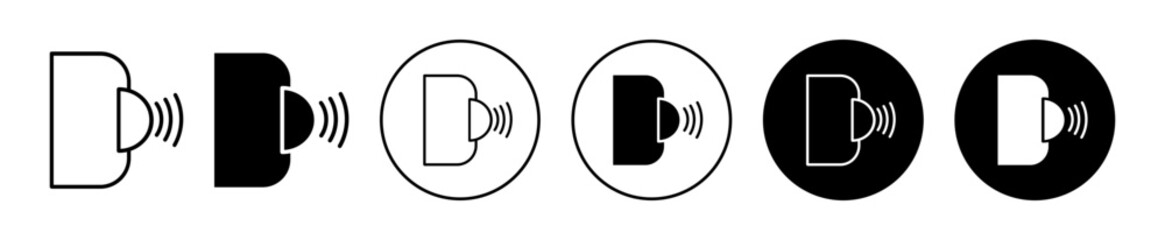 sensor symbol icon sign collection in white and black
 - obrazy, fototapety, plakaty