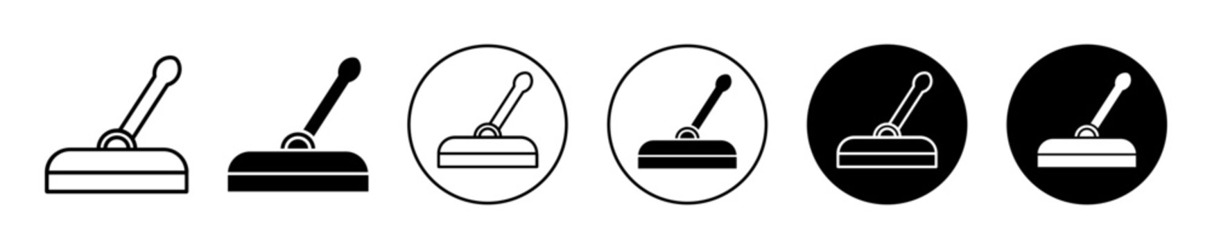 lever symbol icon sign collection in white and black
