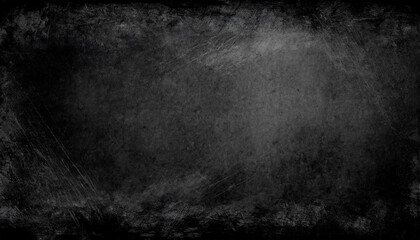 Black grunge background with space for writing - obrazy, fototapety, plakaty