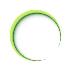 Green Circle Shadow Frame