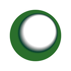 Green Circle Shadow Frame