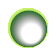 Green Circle Shadow Frame