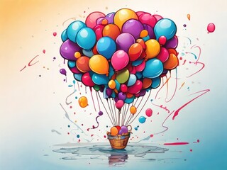 illustration of a balloons