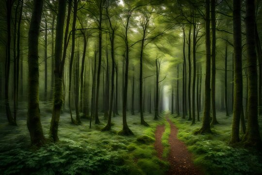 Uncultivated forest wilderness in Denmark © Muhammad