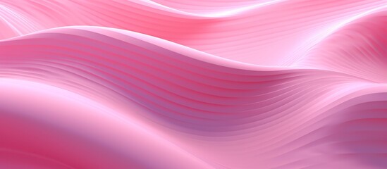 Pink color leather wave background or texture