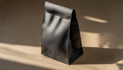 Paper Bag Mockup - Takeaway or Food Paper Container Template for Branding or Product Design - Soft Light casted on Object - Shadow casted Mockup - Sunshade