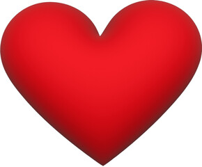 Pink realistic heart shape