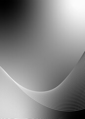 Abstract background vector grey, dark with dynamic waves for business. Futuristic technology backdrop with network wavy lines. Premium template with stripes and gradient mesh for banner or poster
