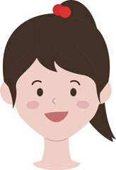 어린이 얼굴 일러스트