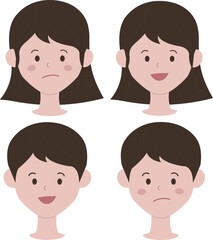 얼굴 표정 일러스트