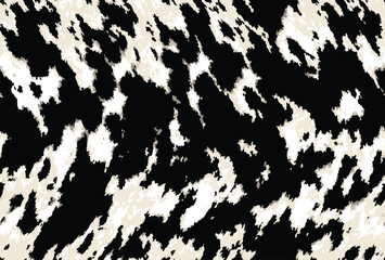 pattern cow leather natural print animal skin spots on a white background. Mammals Fur texture. Design elements leather. Camouflage predator. Vector illustration pattern floor rug interior design  - obrazy, fototapety, plakaty