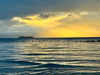 Sunset after a summer rain storm