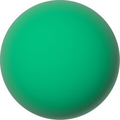 Green round realistic Christmas decoration