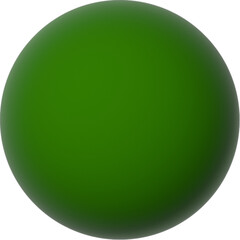 Green round realistic Christmas decoration