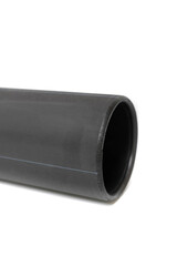 Plastic pipe on white background