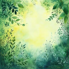 Fototapeta na wymiar watercolor nature background Watercolor Abstract Hand-Painted Natural Art Art Background,
