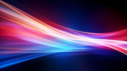 Naklejka premium Line glowing motion blur illustration light background, energy neon light, effect bright line glowing motion blur