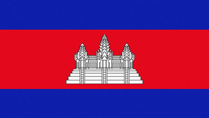 Cambodia national flag with noise texture.