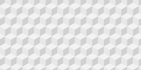 Abstract white and gray style minimal blank cubic. Geometric pattern illustration mosaic, square and triangle wallpaper.	