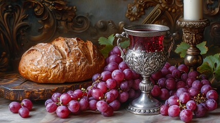 Grape-tastic Grapes and Bread: A Delicious Duo for a Fresh Start Generative AI