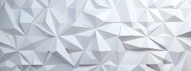 3d white triangle, abstract geometric background design