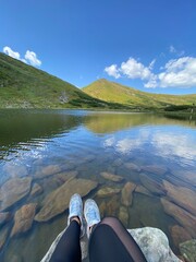 beautiful view in the top of the mountains © galyna0404