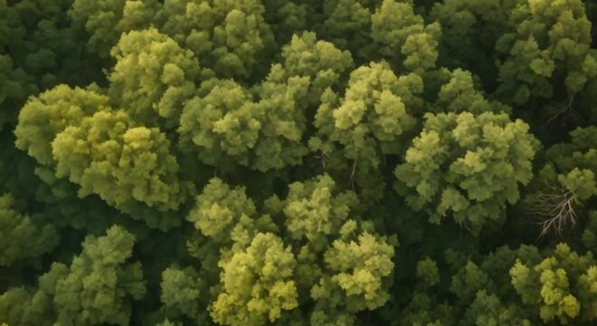 views of seeing forest trees, paintings of real beauty seen from above