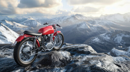 Red motorcycle