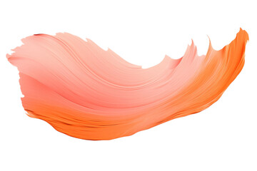 Peach Color Stroke Isolated On Transparent Background