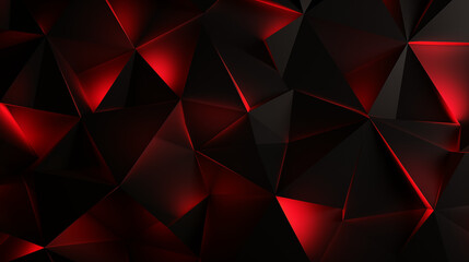 Red and Black Geometric Triangular Background