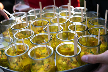 comida, salubre, exquisito, delicioso, cóctel, catering, tentempié, rico, alimento, mesa, cena, marisco, peces, banquete, fiesta, abastecimiento, almuerzo, apetitoso, cocina