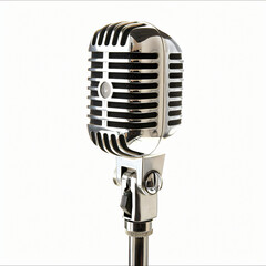 Naklejka premium Retro studio microphone