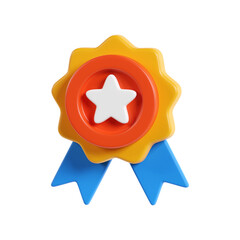 badge 3d icon illustration