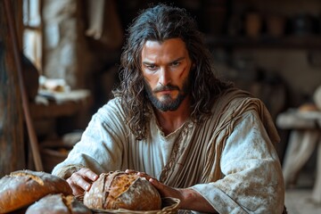 Jesus's Bread Basket Generative AI