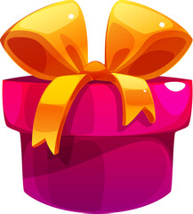 Pink Gift Box Cartoon