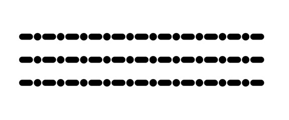 dash and dot line element design 