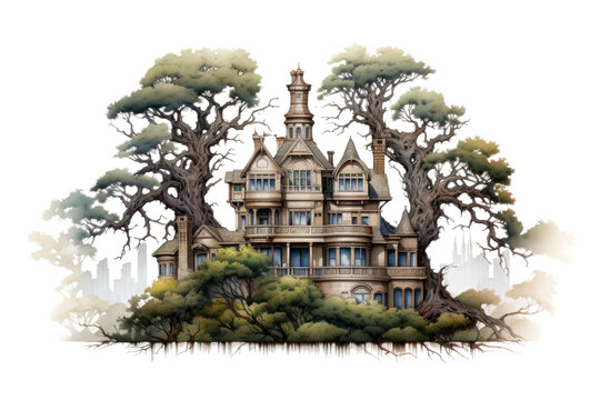 Royal Oak Residence Isolated on Transparent Background